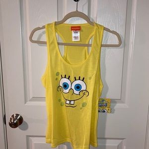Spongebob Squarepants Pajama Set - Tank Top & Shorts (Size Medium)